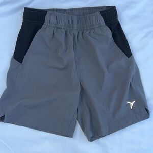 Old‎ Navy Quick Dry Active Pull On Gray and Black Boys Shorts